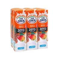 D.SIMON FRUTA+LECHE ZERO TROPICAL BRICK PACK 6U 0,2L X 5U 