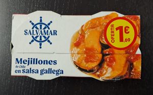 CRIS MEJILLONES EN SALSA GALLEGA PACK 2 X 78GR 48U. P.V.P. 1,69EUR