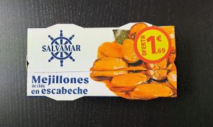 CRIS MEJILLONES EN ESCABECHE PACK 2 X 78GR 48U. P.V.P. 1,69EUR