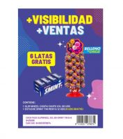 LOTE CHUPA CHUPS RUEDA XXL + SMINT (60U CHUPA CHUPS 6+6S/C SMINT)